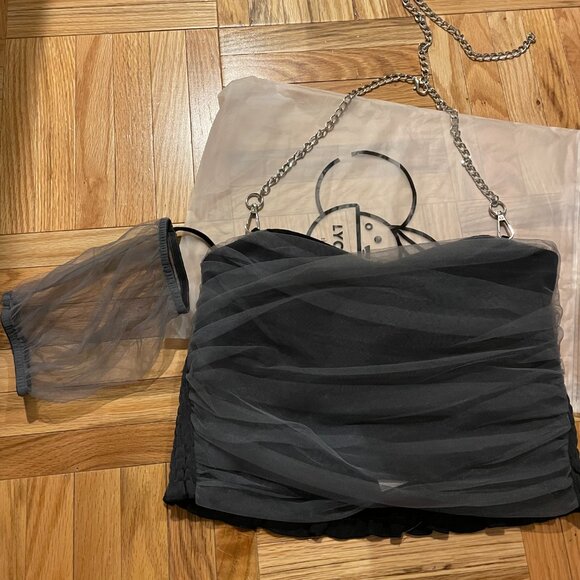 Lychee the Label - Cotton Candy Tulle Detail Crop Top - Picture 7 of 8